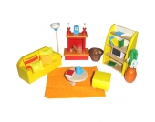 Goki Puppenhausmöbel für das Wohnzimmer [Kinderspielzeug]