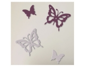 Wandsticker 3D Schmetterling, 4-tlg.